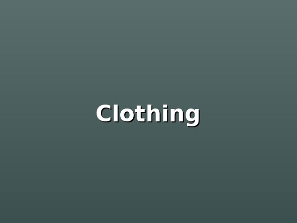 Clothing rack with items