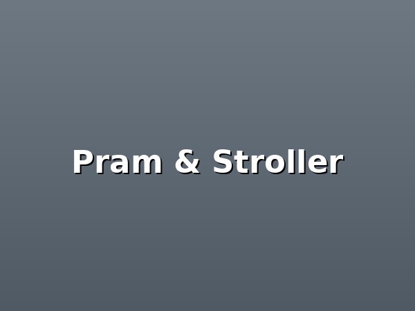Baby stroller outdoors