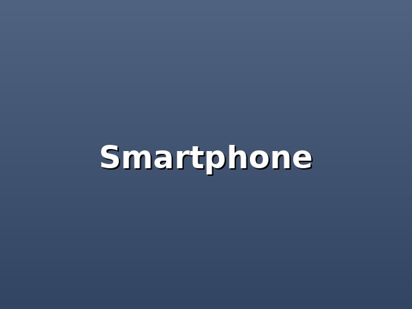 Smartphone on a desk