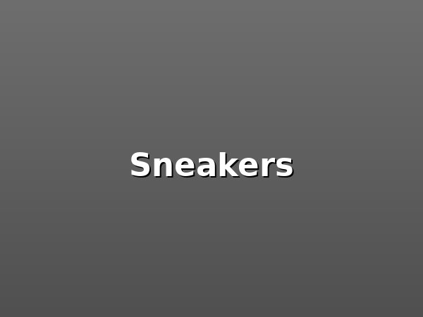Brand name sneakers